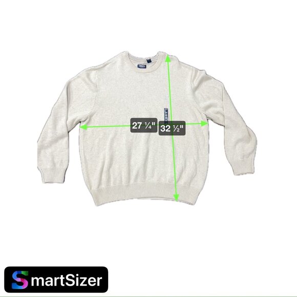 Chaps Mens 4XB NWT Crewneck Sweater Beige Pullover Casual Wear - Picture 7 of 8